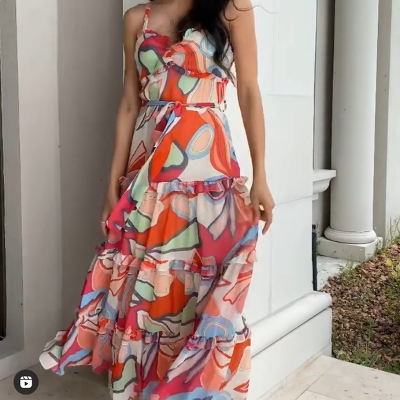 ALEXIS x TARGET Floral Ruffle Dress - Picture 3 of 4